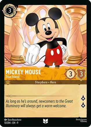 Mickey Mouse (True Friend) (Fabled Reprint) - 13/204 - Uncommon