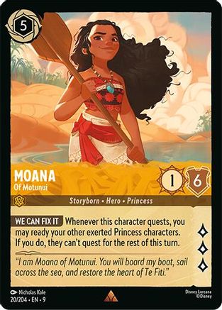 Moana (Of Motunui) (Fabled Reprint) - 20/204 - Rare