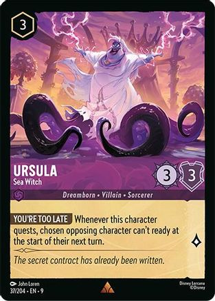 Ursula (Sea Witch) (Fabled Reprint) - 37/204 - Rare