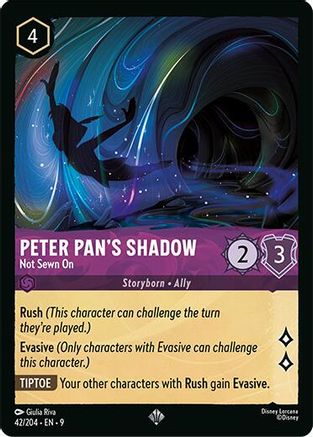Peter Pan's Shadow (Not Sewn On) (Fabled Reprint) - 42/204 - Super Rare