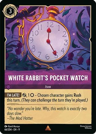 White Rabbit's Pocket Watch (Fabled Reprint) - 66/204 - Rare