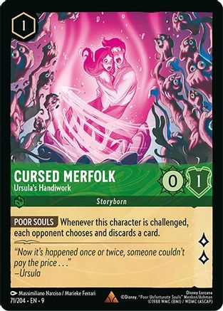 Cursed Merfolk (Ursula's Handiwork) (Fabled Reprint) - 71/204 - Rare