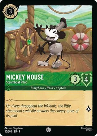 Mickey Mouse (Steamboat Pilot) (Fabled Reprint) - 80/204 - Common