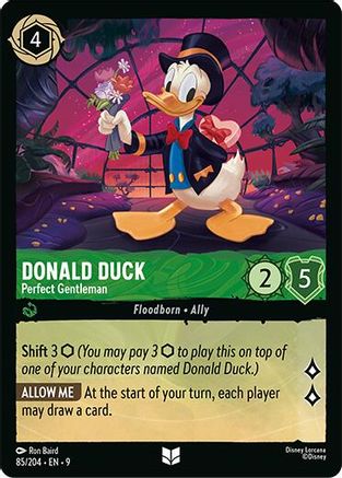 Donald Duck (Perfect Gentleman) (Fabled Reprint) - 85/204 - Uncommon
