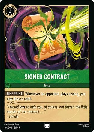 Signed Contract (Fabled Reprint) - 101/204 - Uncommon