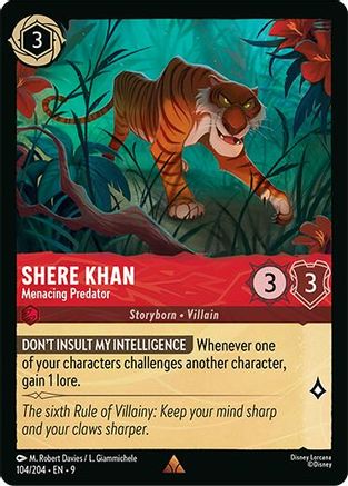 Shere Khan (Menacing Predator) (Fabled Reprint) - 104/204 - Rare