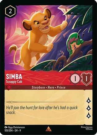 Simba (Scrappy Cub) (Fabled Reprint) - 105/204 - Rare