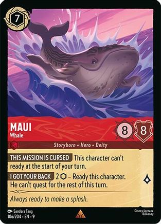 Maui (Whale) (Fabled Reprint) - 106/204 - Rare