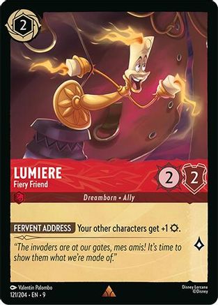 Lumiere (Fiery Friend) (Fabled Reprint) - 121/204 - Rare