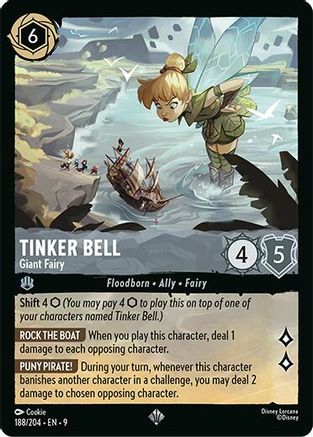 Tinker Bell (Giant Fairy) (Fabled Reprint) - 188/204 - Super Rare