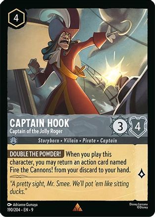 Captain Hook (Captain of the Jolly Roger) (Fabled Reprint) - 190/204 - Rare