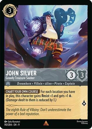 John Silver (Greedy Treasure Seeker) (Fabled Reprint) - 192/204 - Rare