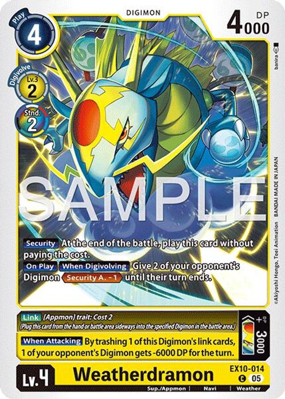 Weatherdramon - EX10-014 - Common