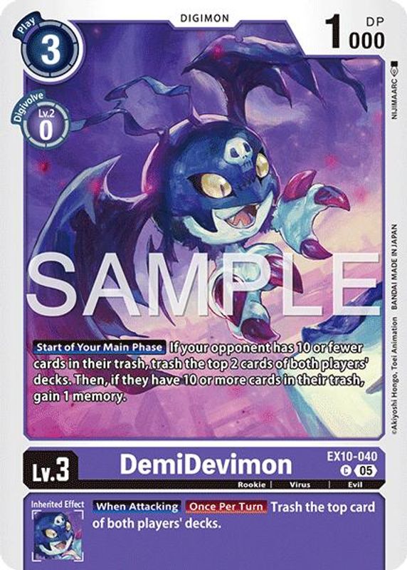 DemiDevimon - EX10-040 - Common