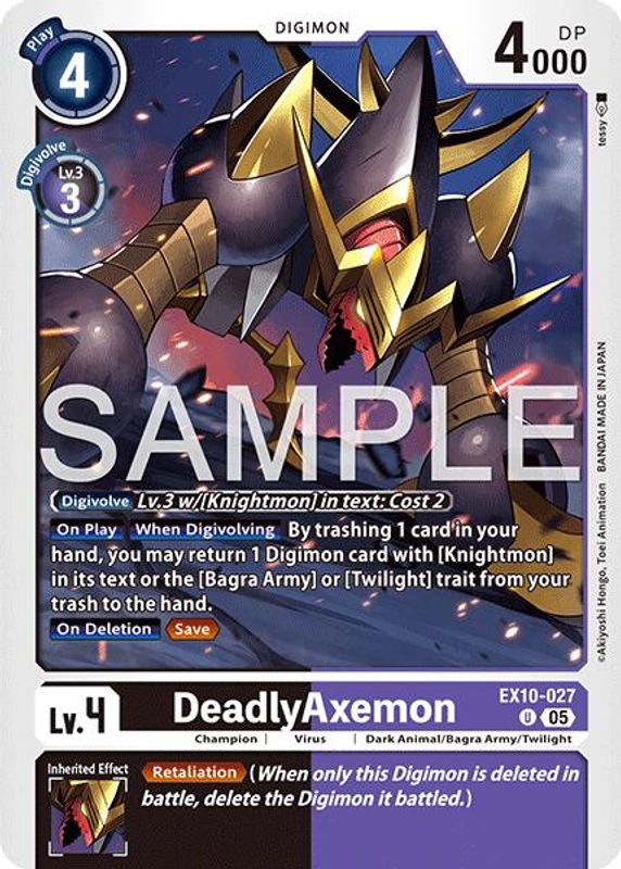 DeadlyAxemon - EX10-027 - Uncommon