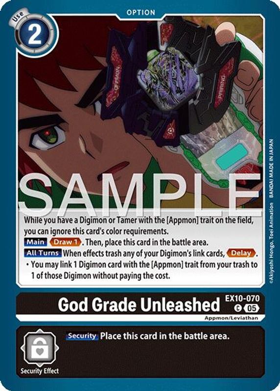 God Grade Unleashed - EX10-070 - Common