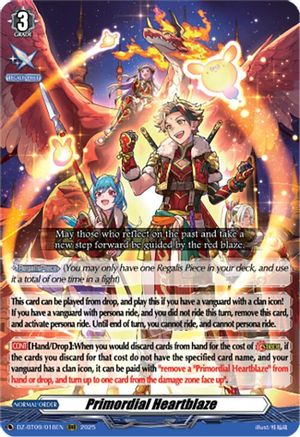 Primordial Heartblaze - DZ-BT09/018EN - Triple Rare