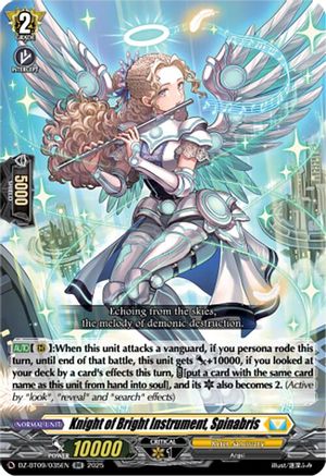Knight of Bright Instrument, Spinabris - DZ-BT09/035EN - Double Rare