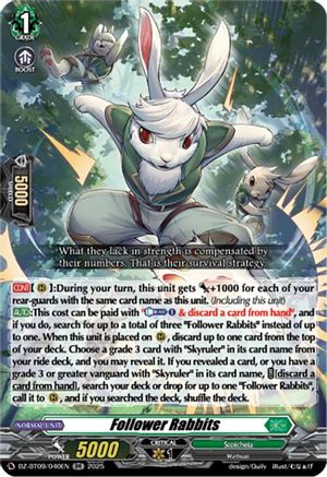 Follower Rabbits - DZ-BT09/040EN - Double Rare