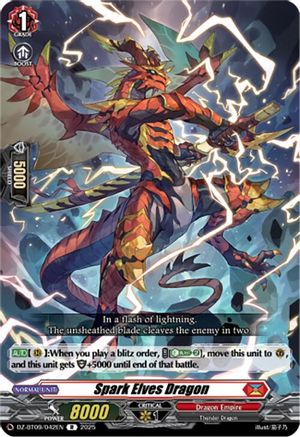 Spark Elves Dragon - DZ-BT09/042EN - Rare