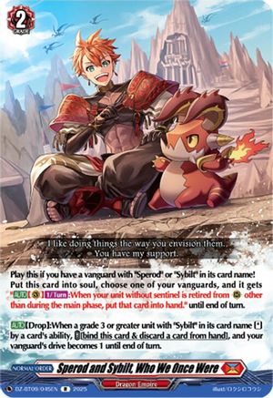 Sperod and Sybilt, Who We Once Were - DZ-BT09/045EN - Rare