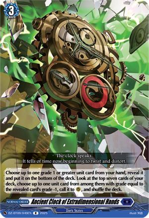 Ancient Clock of Extradimensional Hands - DZ-BT09/049EN - Rare