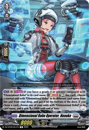 Dimensional Robo Operator, Nonoka - DZ-BT09/051EN - Rare