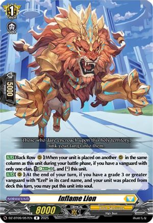 Inflame Lion - DZ-BT09/057EN - Rare