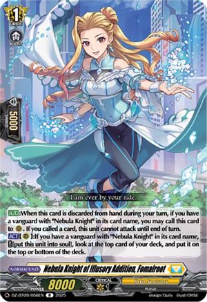 Nebula Knight of Illusory Addition, Fomalroot - DZ-BT09/058EN - Rare
