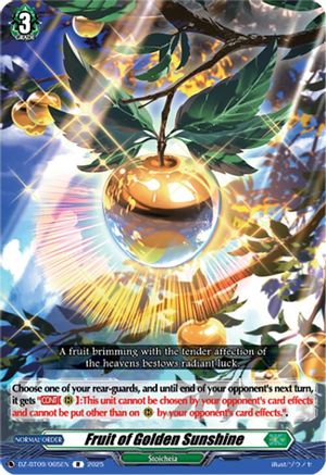 Fruit of Golden Sunshine - DZ-BT09/065EN - Rare
