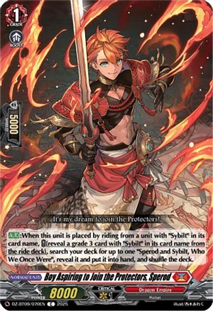 Boy Aspiring to Join the Protectors, Sperod - DZ-BT09/070EN - Common