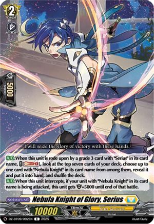 Nebula Knight of Glory, Serius - DZ-BT09/092EN - Common