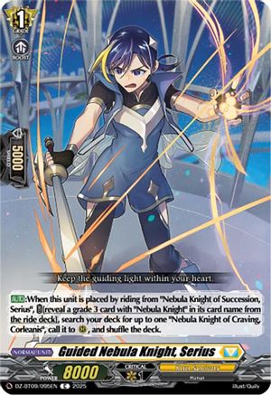 Guided Nebula Knight, Serius - DZ-BT09/095EN - Common