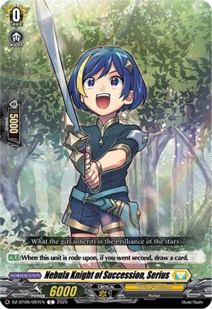 Nebula Knight of Succession, Serius - DZ-BT09/097EN - Common