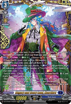 Sugary and Scary Land, Heartluru (FFR) - DZ-BT09/FFR04EN - Double Frame Rare