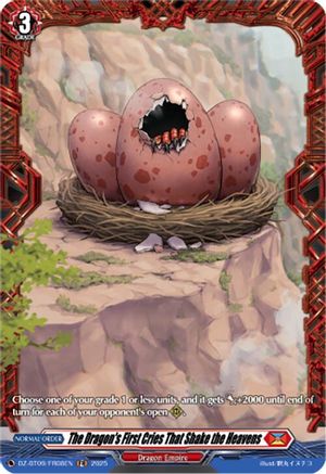The Dragon's First Cries That Shake the Heavens (FR) - DZ-BT09/FR08EN - Frame Rare