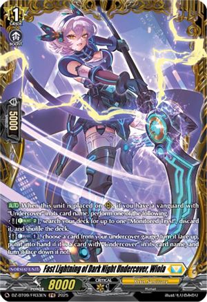 Fast Lightning of Dark Night Undercover, Wiola (FR) - DZ-BT09/FR33EN - Frame Rare