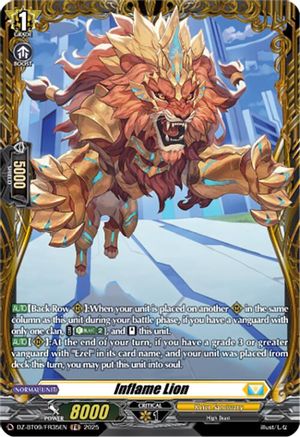 Inflame Lion (FR) - DZ-BT09/FR35EN - Frame Rare