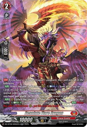 Desolate Flare Dragon (SR) - DZ-BT09/SR02EN - Silver Rare