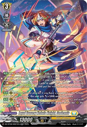 Loyal Bravery Nebula Knight, Corleanis (SR) - DZ-BT09/SR27EN - Silver Rare