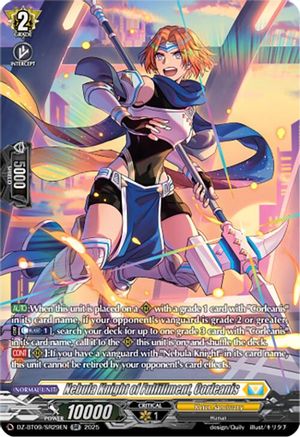 Nebula Knight of Fulfillment, Corleanis (SR) - DZ-BT09/SR29EN - Silver Rare