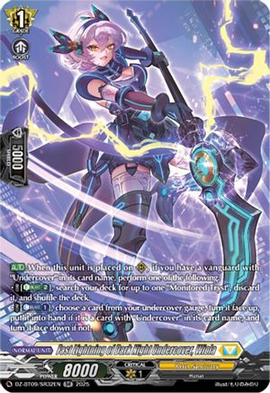 Fast Lightning of Dark Night Undercover, Wiola (SR) - DZ-BT09/SR32EN - Silver Rare