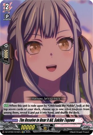 The Resolve to Bear It All, Sakiko Togawa (EXC) - DZ-BT09/EX16EN - Extra Common