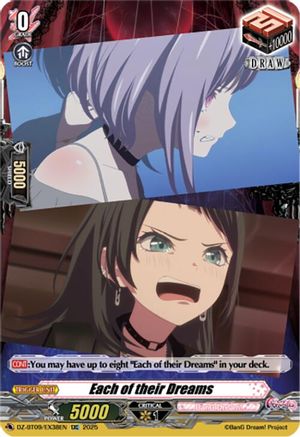 Each of their Dreams (EXC) (DZ-BT09/EX38EN) - DZ-BT09/EX38EN - Extra Common