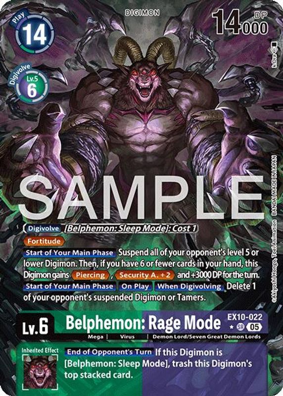 Belphemon: Rage Mode (Alternate Art) - EX10-022 - Super Rare