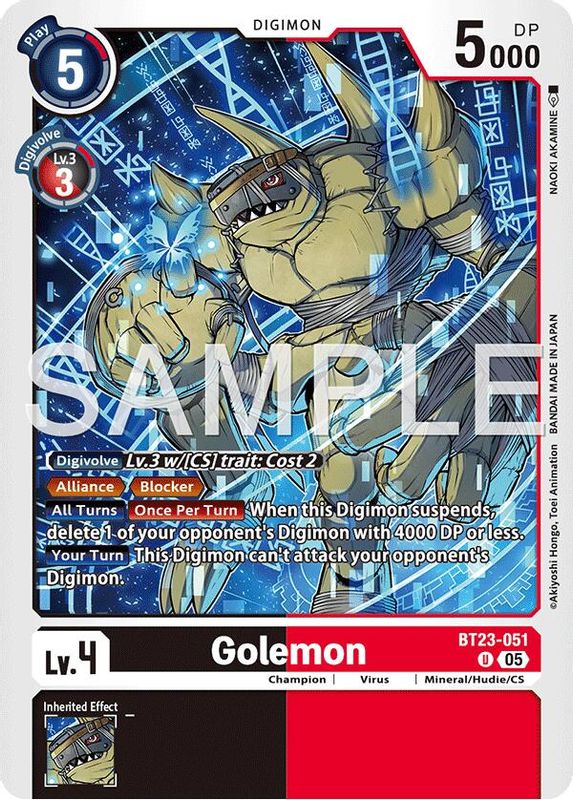 Golemon - BT23-051 - Uncommon
