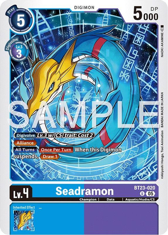 Seadramon - BT23-020 - Uncommon
