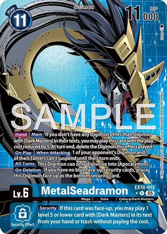 MetalSeadramon (Alternate Art) - EX10-012 - Rare