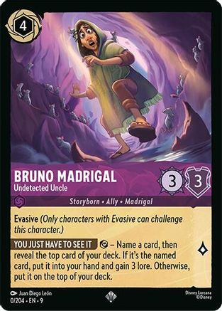 Bruno Madrigal (Undetected Uncle) (Fabled Reprint) - 0/204 - Super Rare