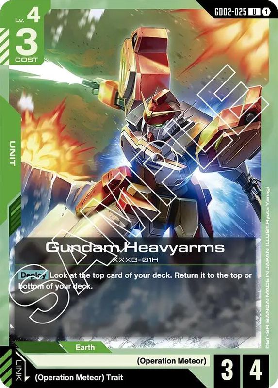 Gundam Heavyarms - GD02-025 - Uncommon